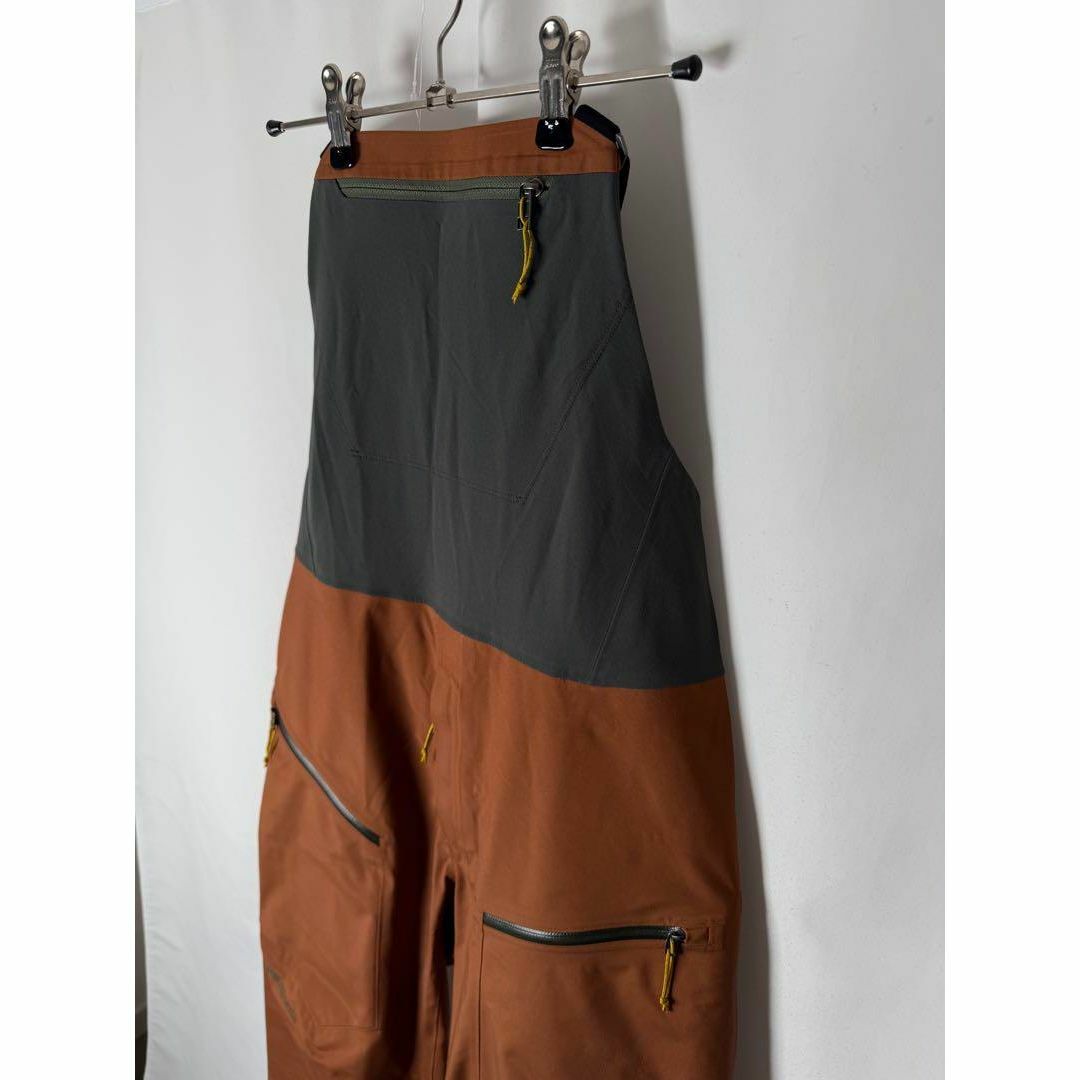 定価5.6万】パタゴニア スノードリフタービブ XS ブラウン × グレーの