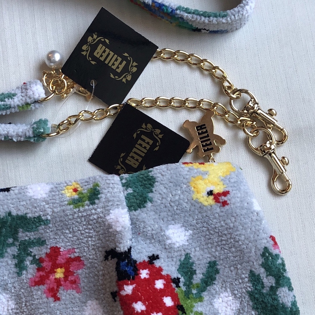 FEILER - フェイラー ハイジドット ポーチ＆ショルダーストラップの