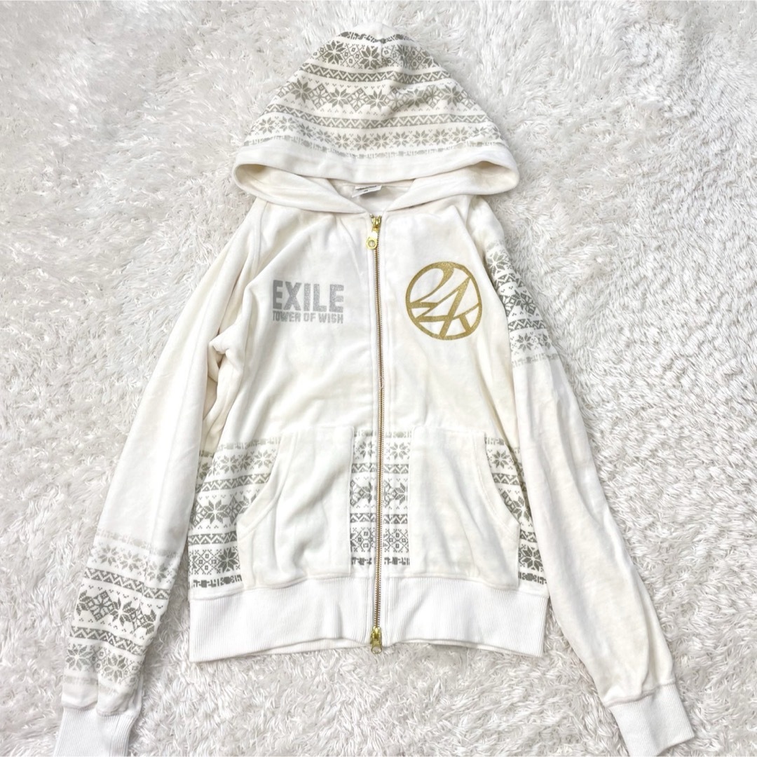24karats - 美品 24karats ジャージ EXILE ベロア セットアップ 白 150