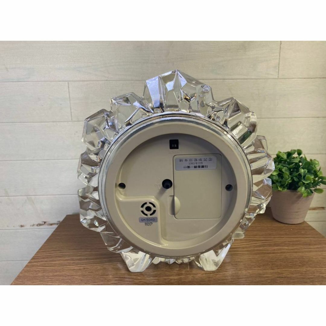 SEIKO - SEIKO セイコー 置時計 クリスタル置き時計 昭和レトロの通販