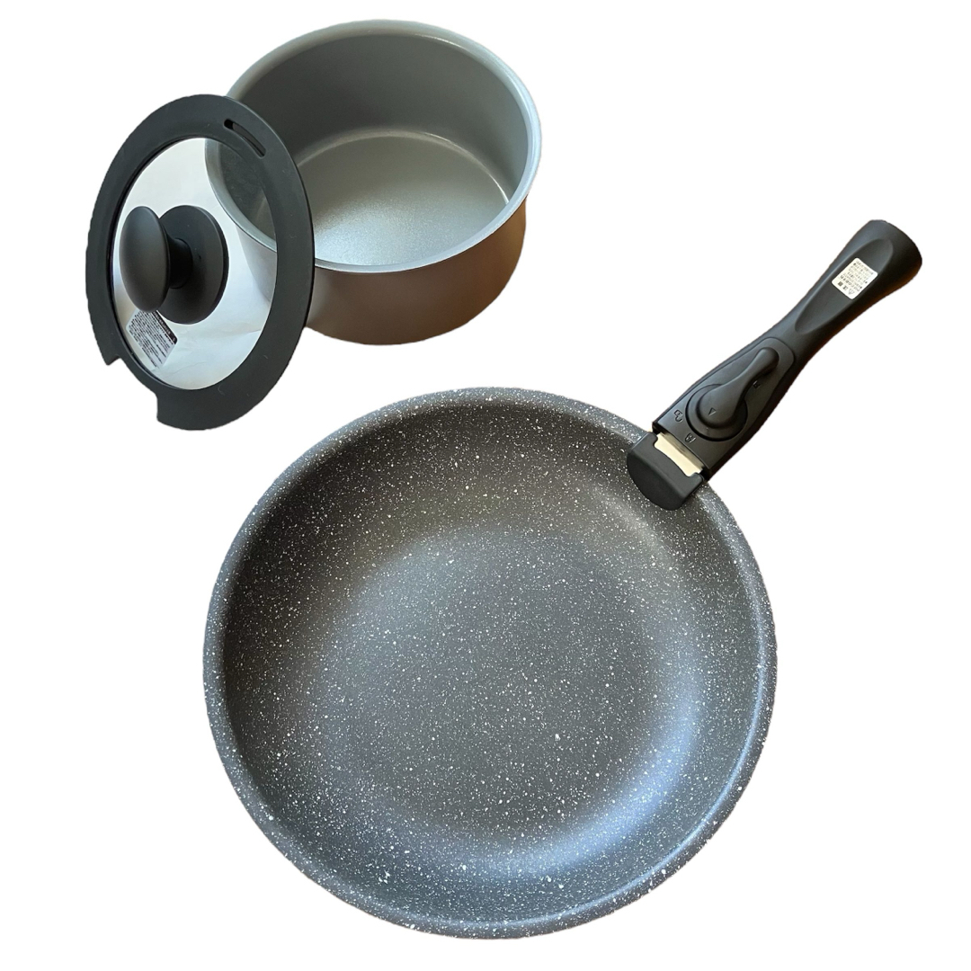 ニトリ - 鍋フライパンセット ニトリ IH ガス火 取っ手が取れる 着脱