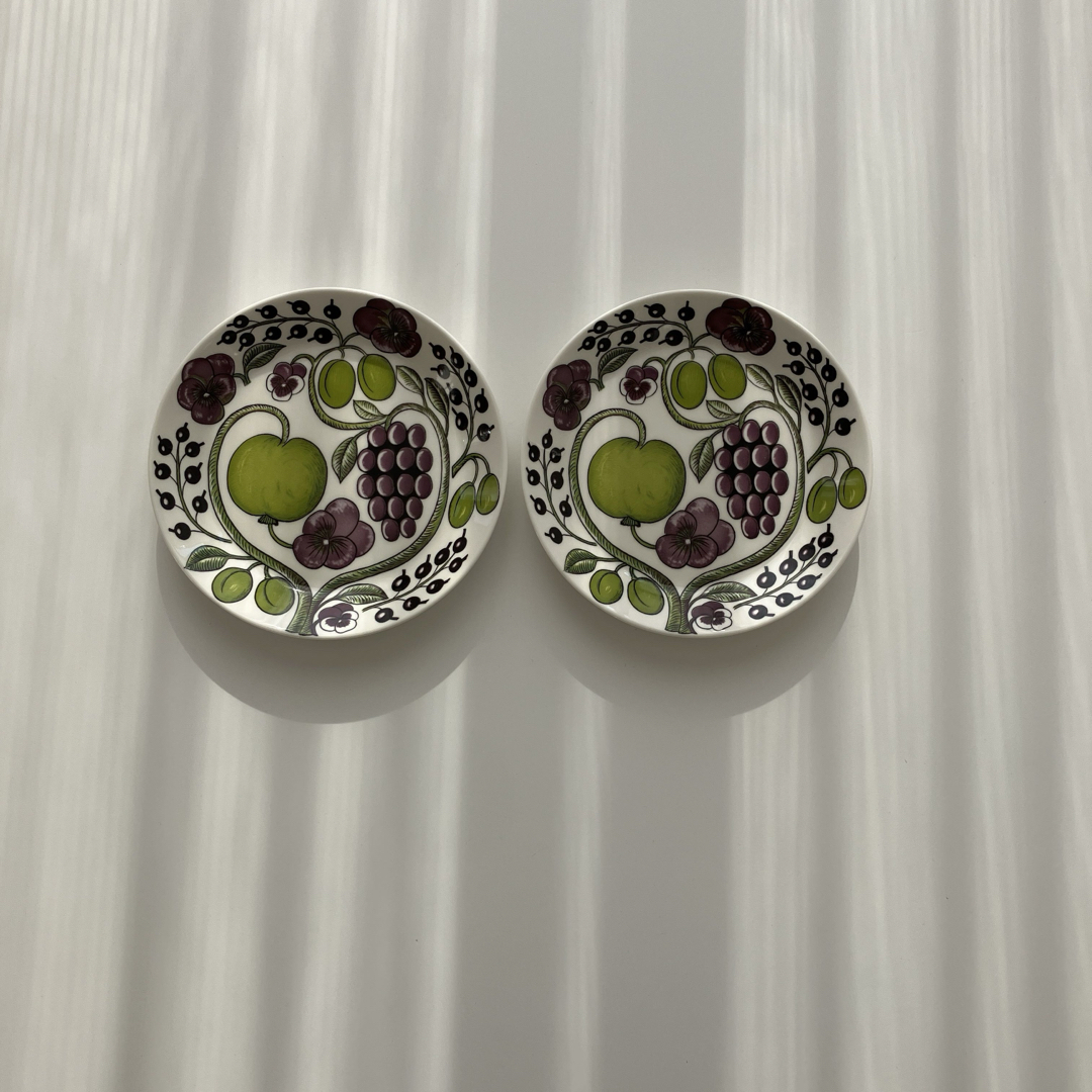 ARABIA - 新品旧王冠ロゴアラビア パープルパラティッシ 21cmプレート