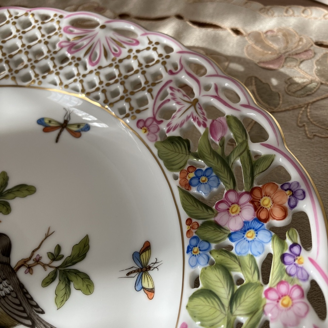 HERENDヘレンド ロスチャイルドバード プレート大型 【公式通販】