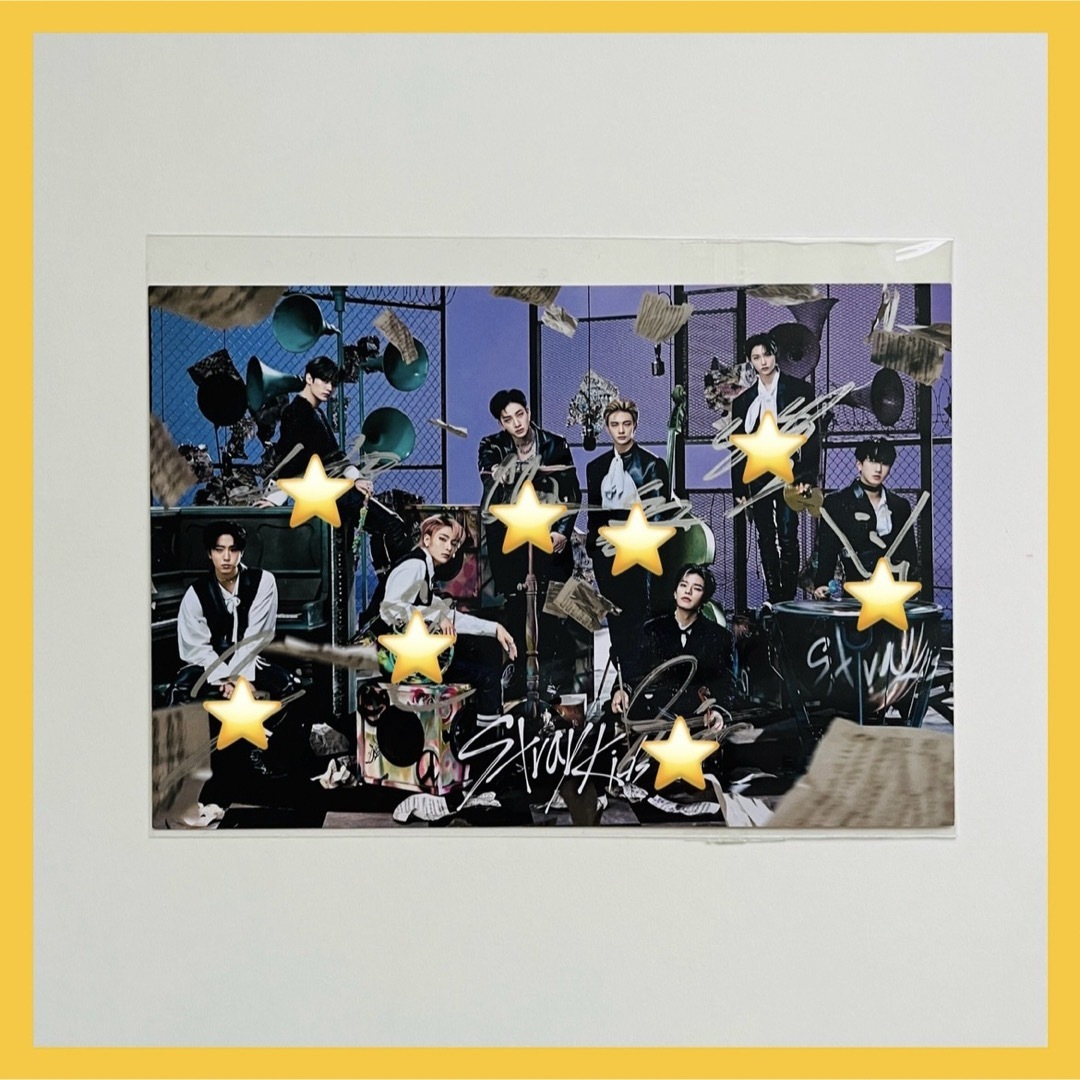 Stray Kids - Stray Kids 直筆サイン入りポストカードの通販 by R