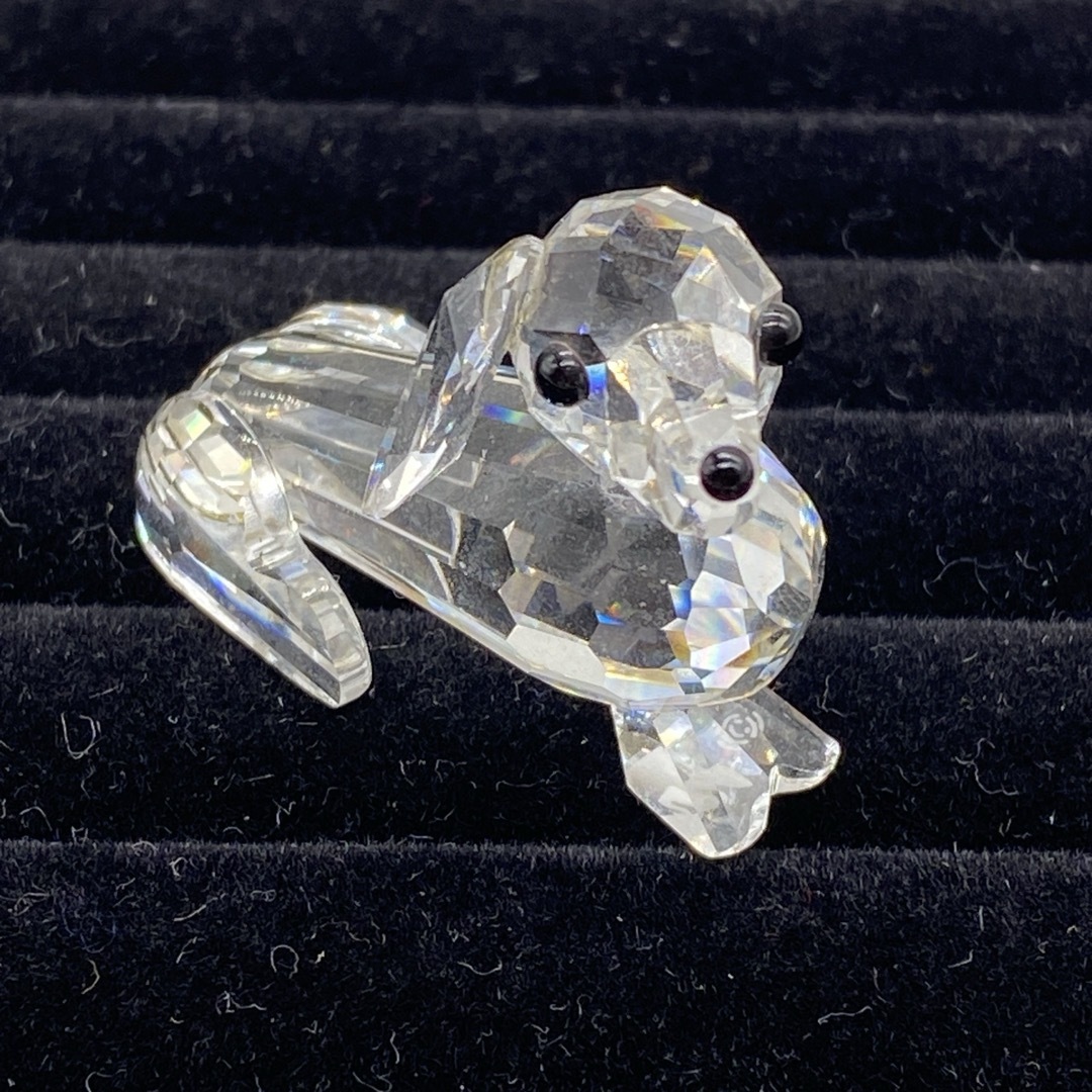 SWAROVSKI - 箱付き スワロフスキー 置物 クリスタル 犬 ダックス