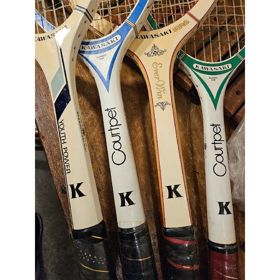 カワサキ - テニス ラケット カワサキ KAWASAKI レトロ アンティーク
