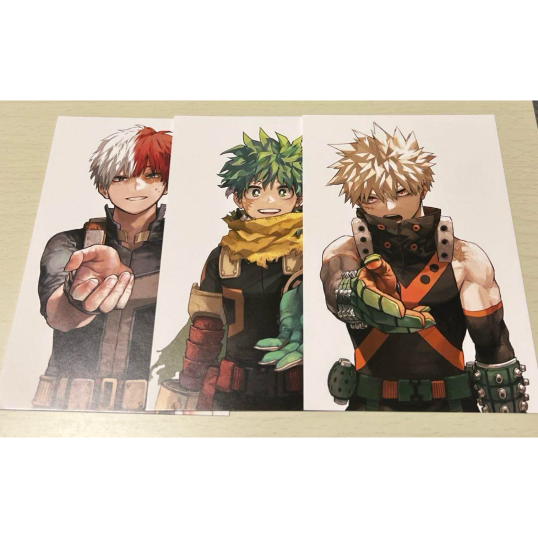 集英社 - ヒロアカ 最終巻 特典 ポストカード 3枚セット 緑谷出久 爆豪
