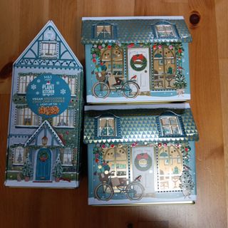 M＆S - M&S マークス＆スペンサー クリスマス 缶 空き缶 ライトアップ