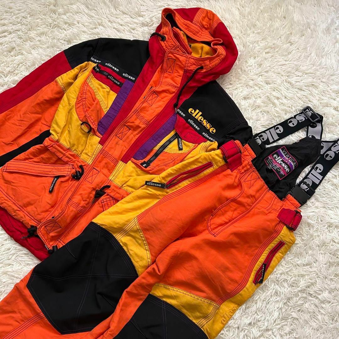 ellesse - スキーウェア セットアップ エレッセ メンズ 派手 マルチ
