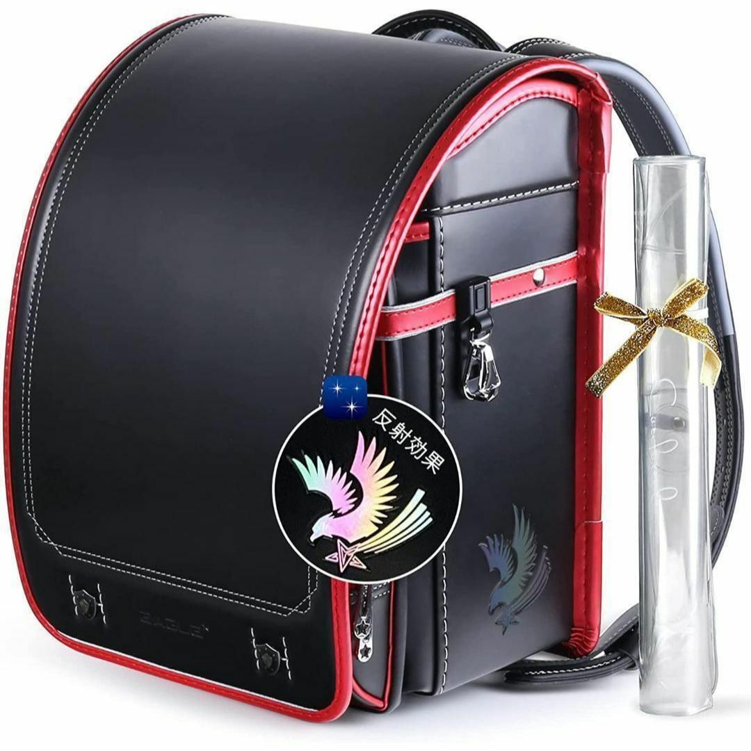 新品 ランドセル ブラック レッド 黒 赤 イーグルモデル 大容量 軽い