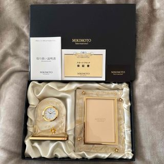 MIKIMOTO - JJ様専用‼️ミキモト 新品未使用 置き時計 写真立ての