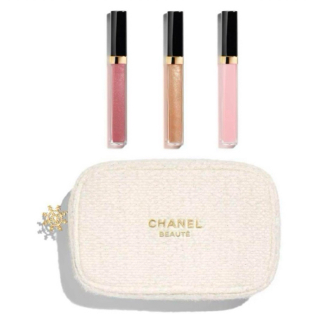 CHANEL - シャネル 限定 ホリデー 2024 リップグロス ポーチ セット