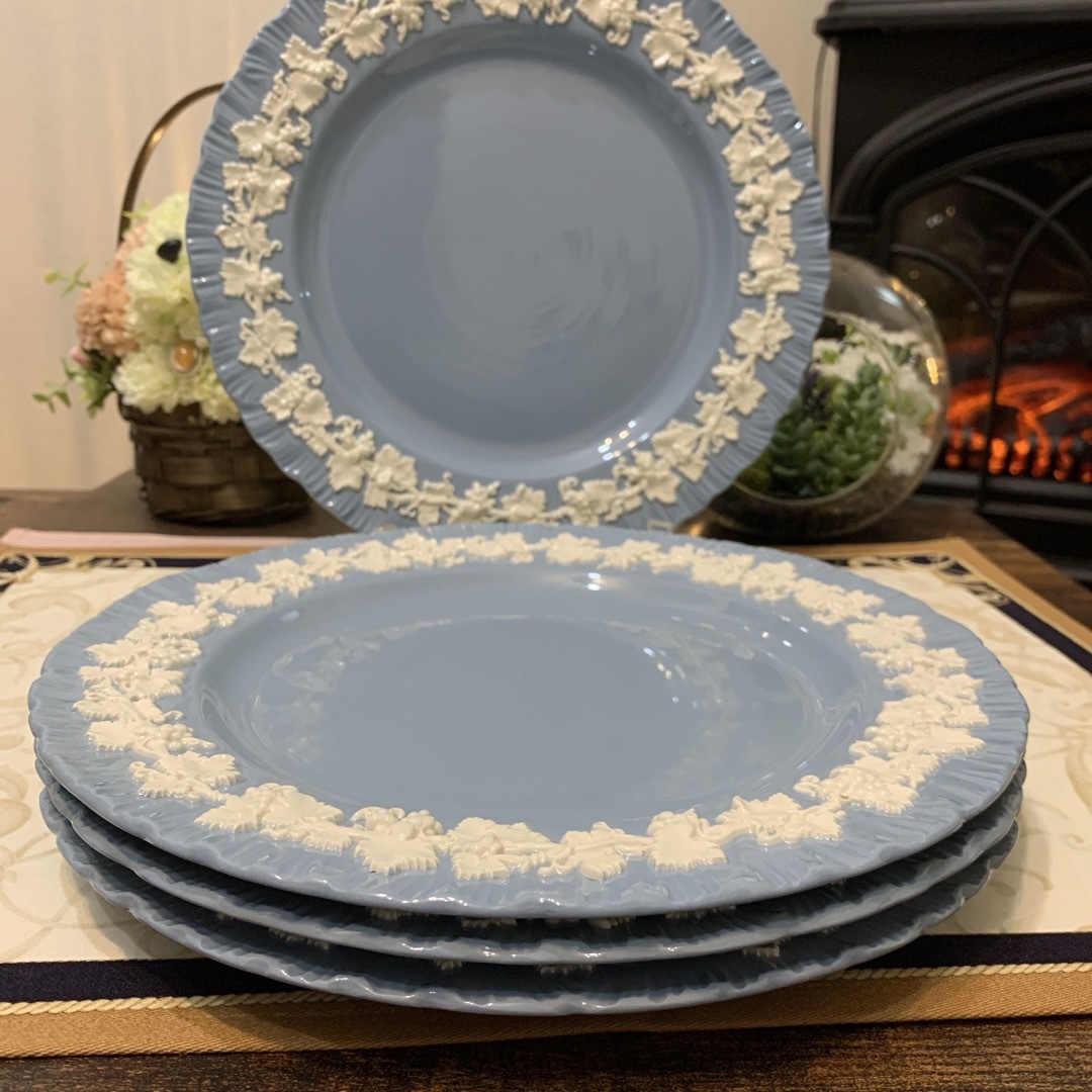 WEDGWOOD - 希少 ウェッジウッド エンボスド クイーンズウェア ディナ