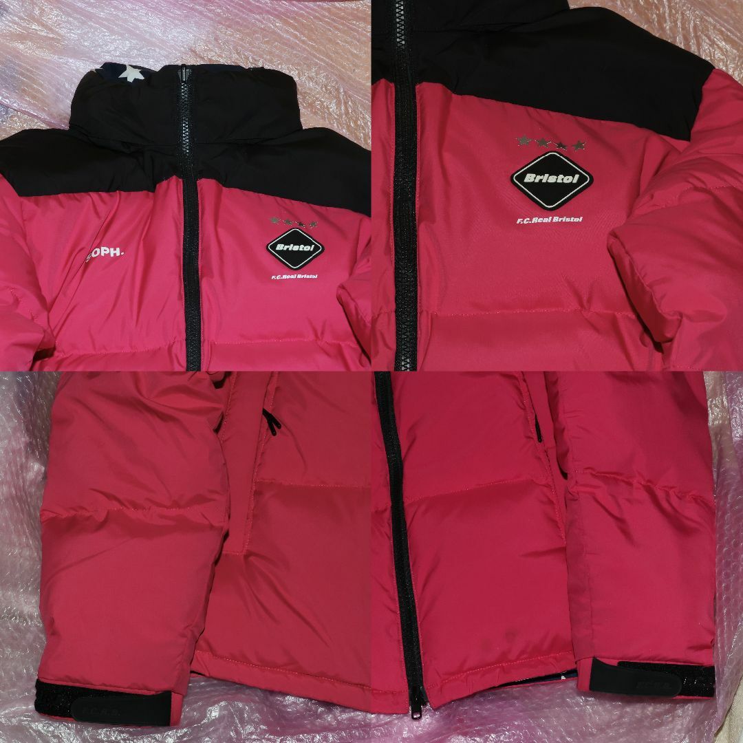 F.C.Real Bristol - FCRB. REVERSIBLE DOWN BLOUSONピンクネイビーMの