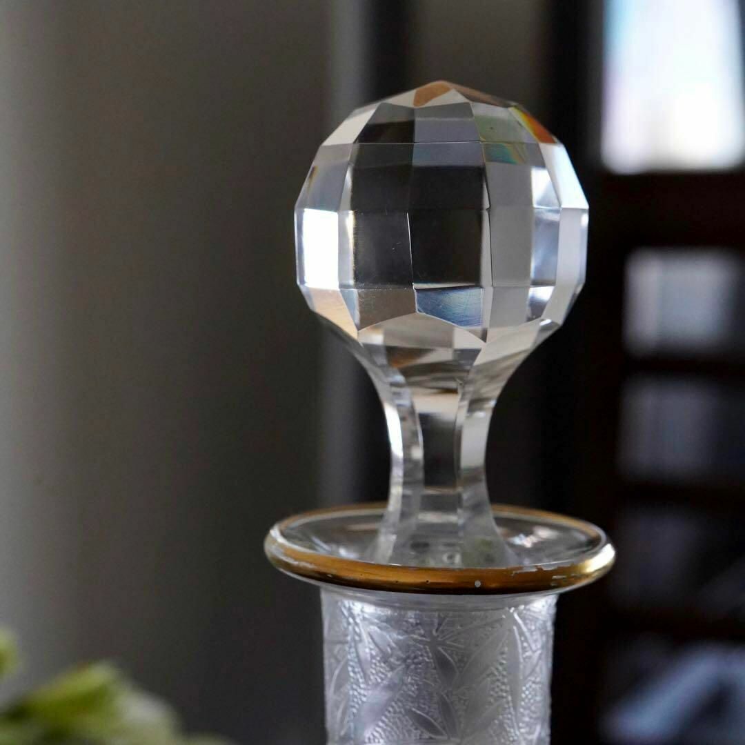 極希少☆オールドバカラBACCARAT☆24金彩☆アシッドエッチング