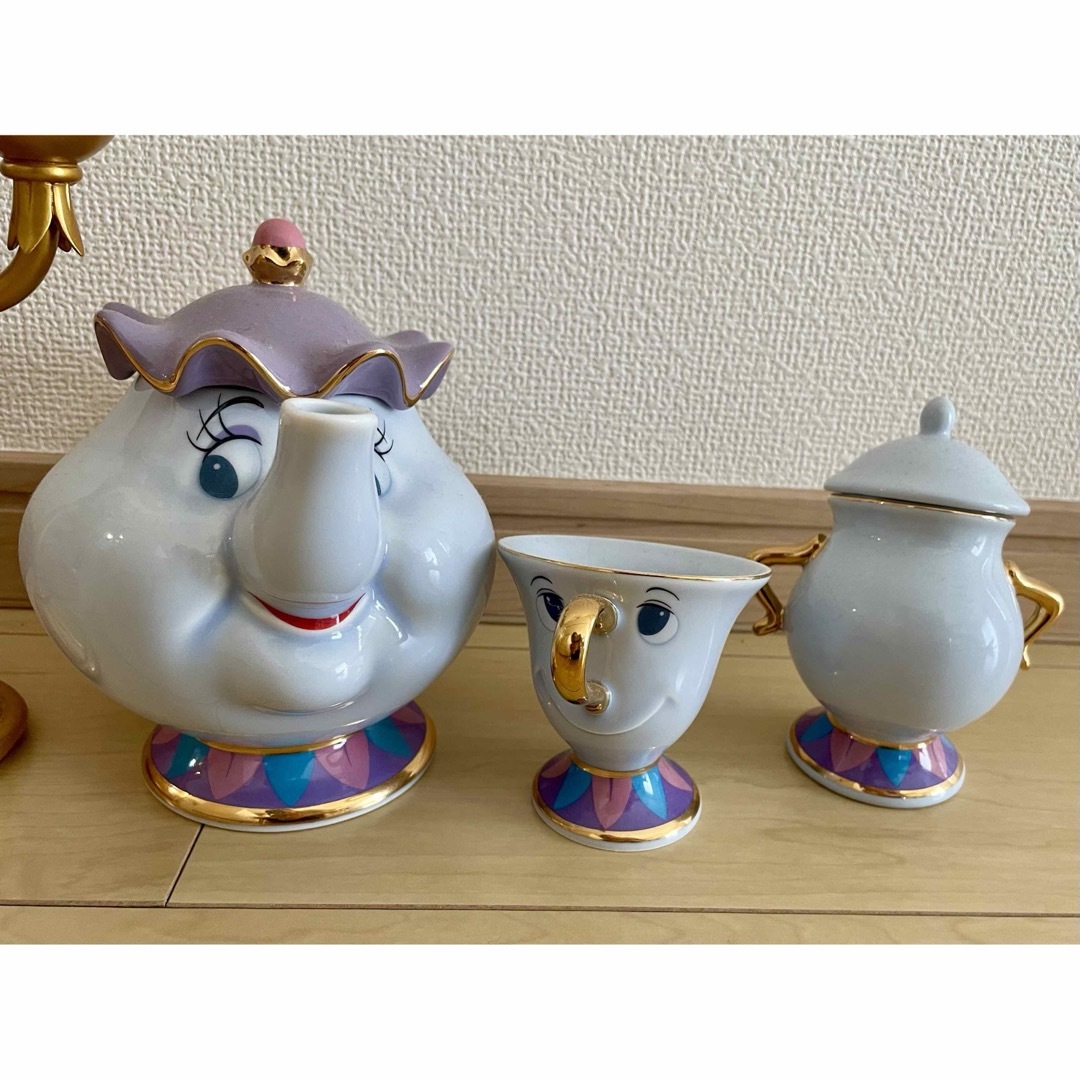 Disney - 美品 美女と野獣 ルミエール コグスワース ポット夫人 等の