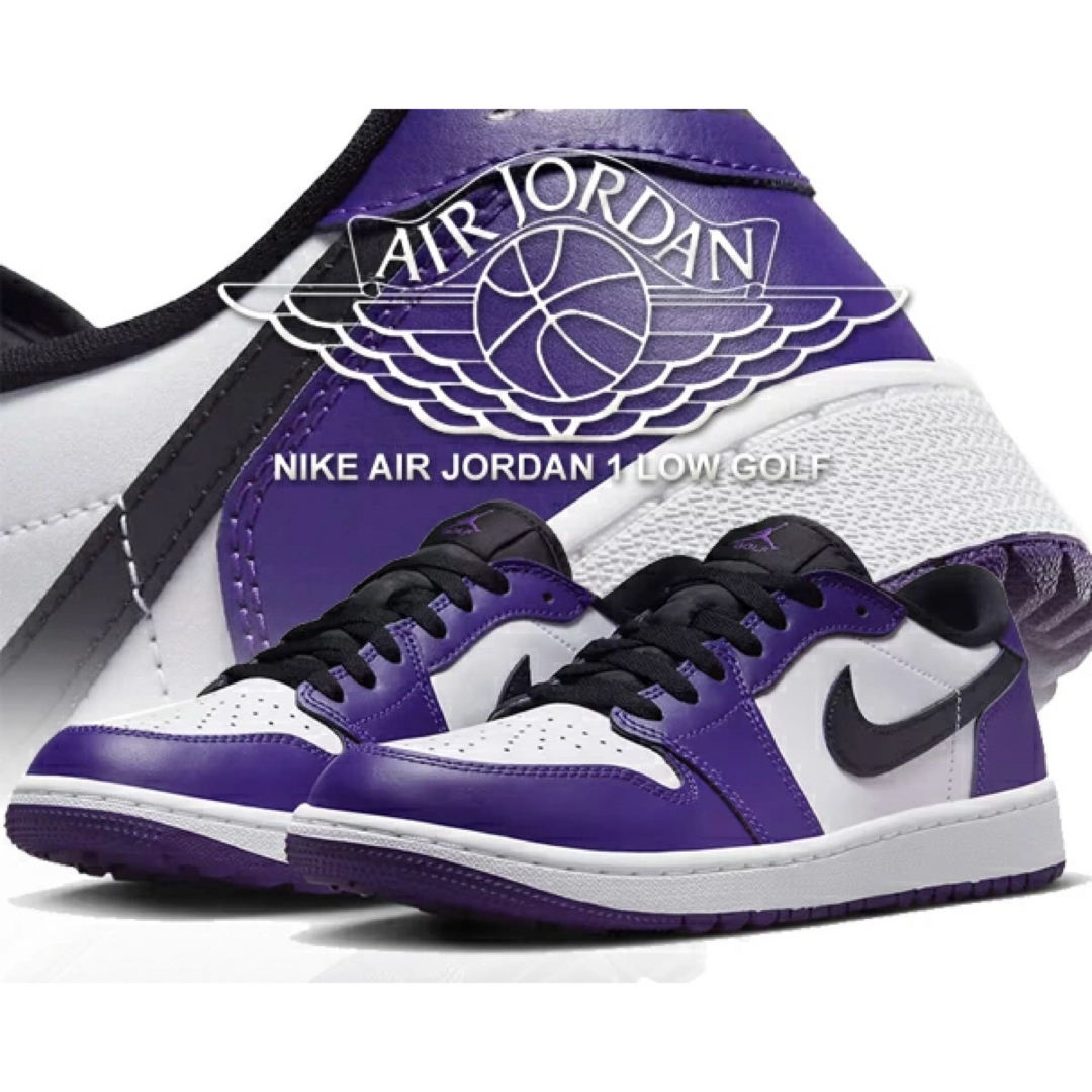 NIKE - 【新品】27.5㎝ NIKE AIR JORDAN 1 LOW GOLFパープルの通販 by