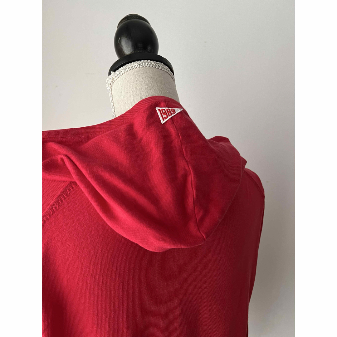 PEARLY GATES - パーリーゲイツ レッドコットンニットパーカーの通販