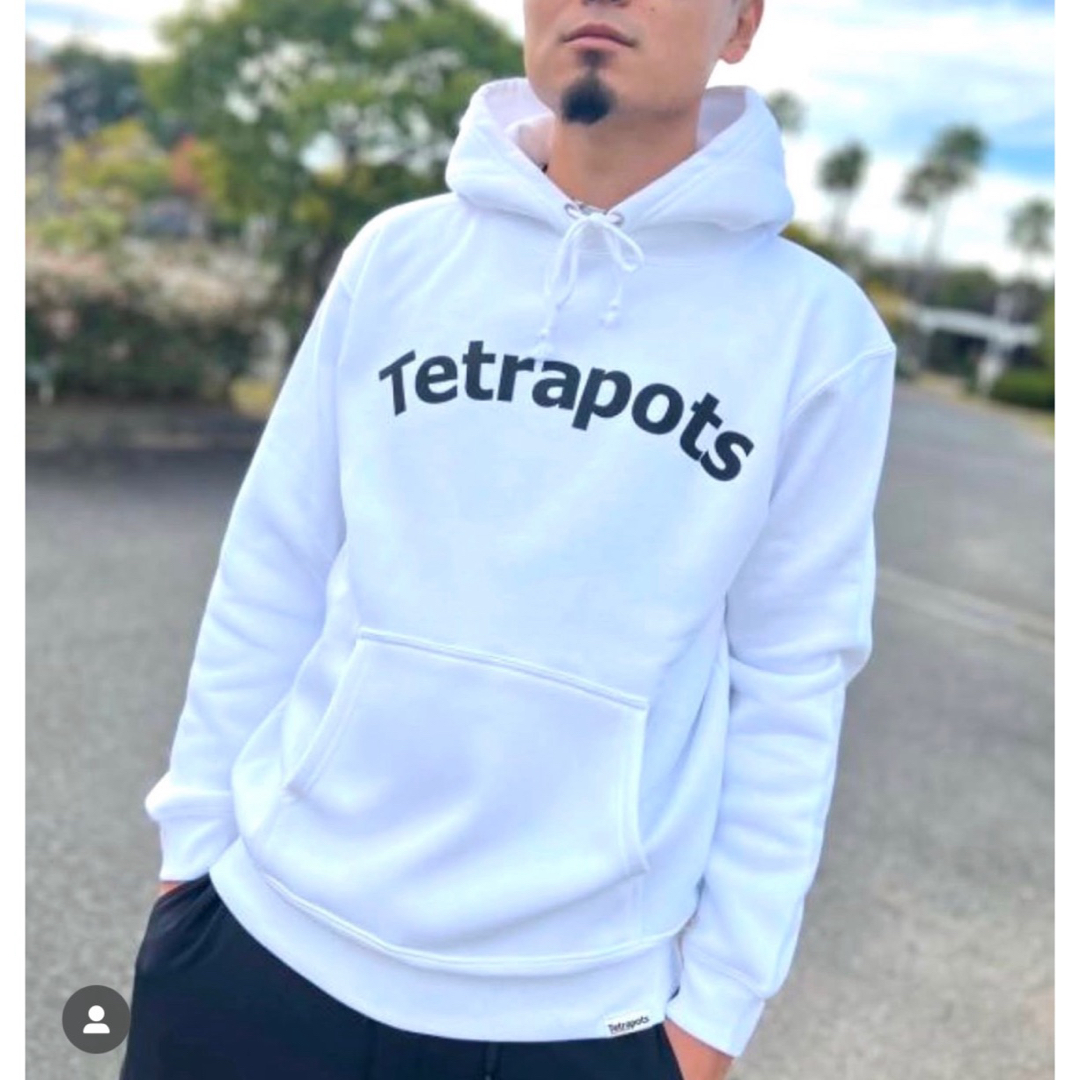 新品未使用 テトラポッツ ホワイトパーカー スウェットXXL 美品の通販