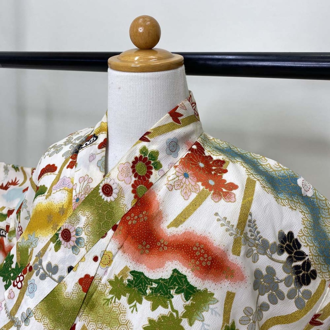 アンティーク 四つ身 子供用着物 七五三 ヴィンテージ お宮参り 材料