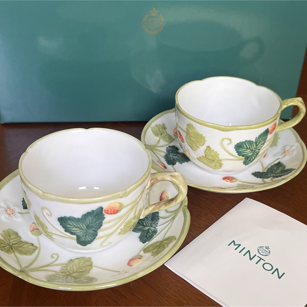 MINTON - 【希少品】ミントン☆ヴィクトリアストロベリー☆手描きC/S 2
