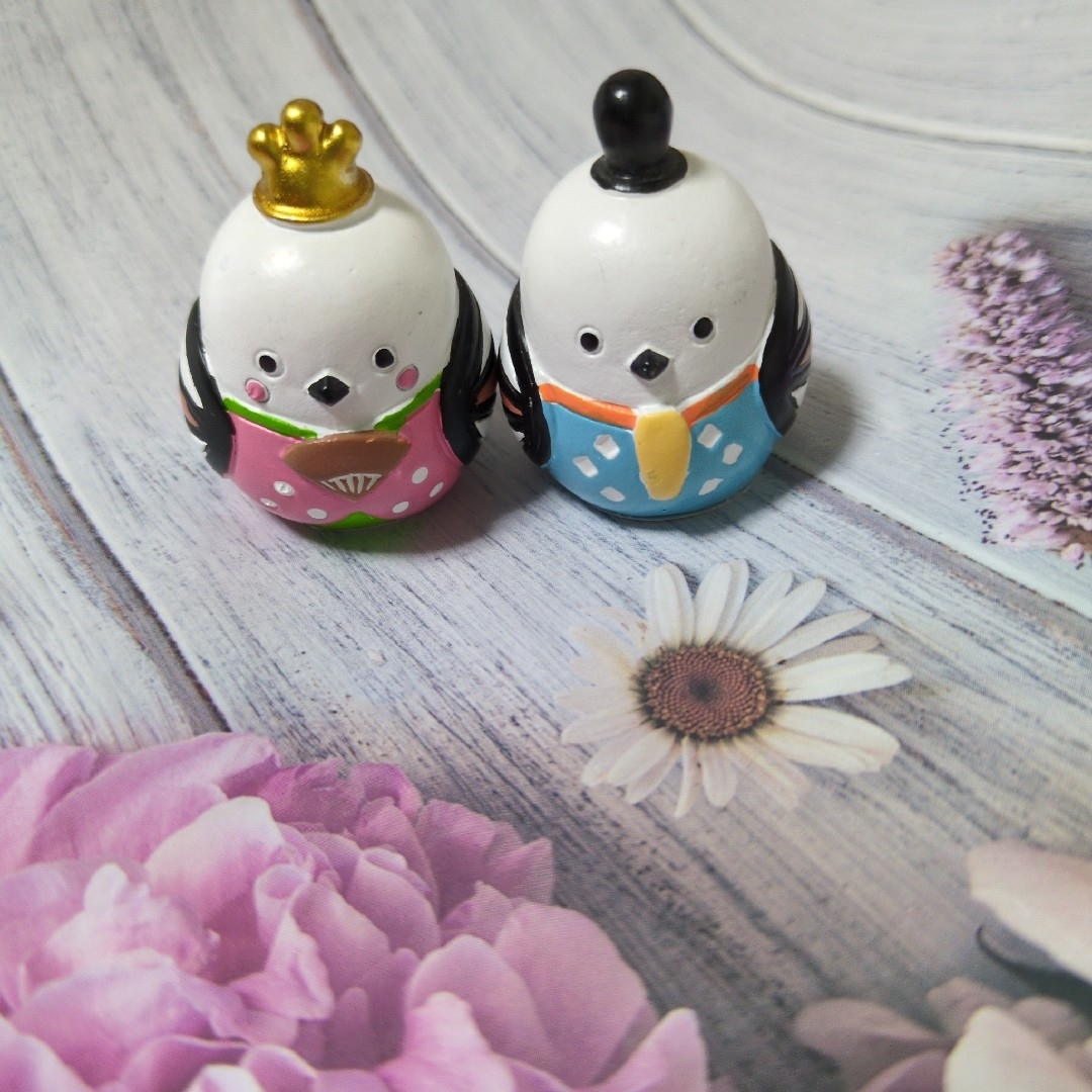 リトルフレンズ シマエナガ ひな祭り お内裏様&お雛様 キャンドゥの