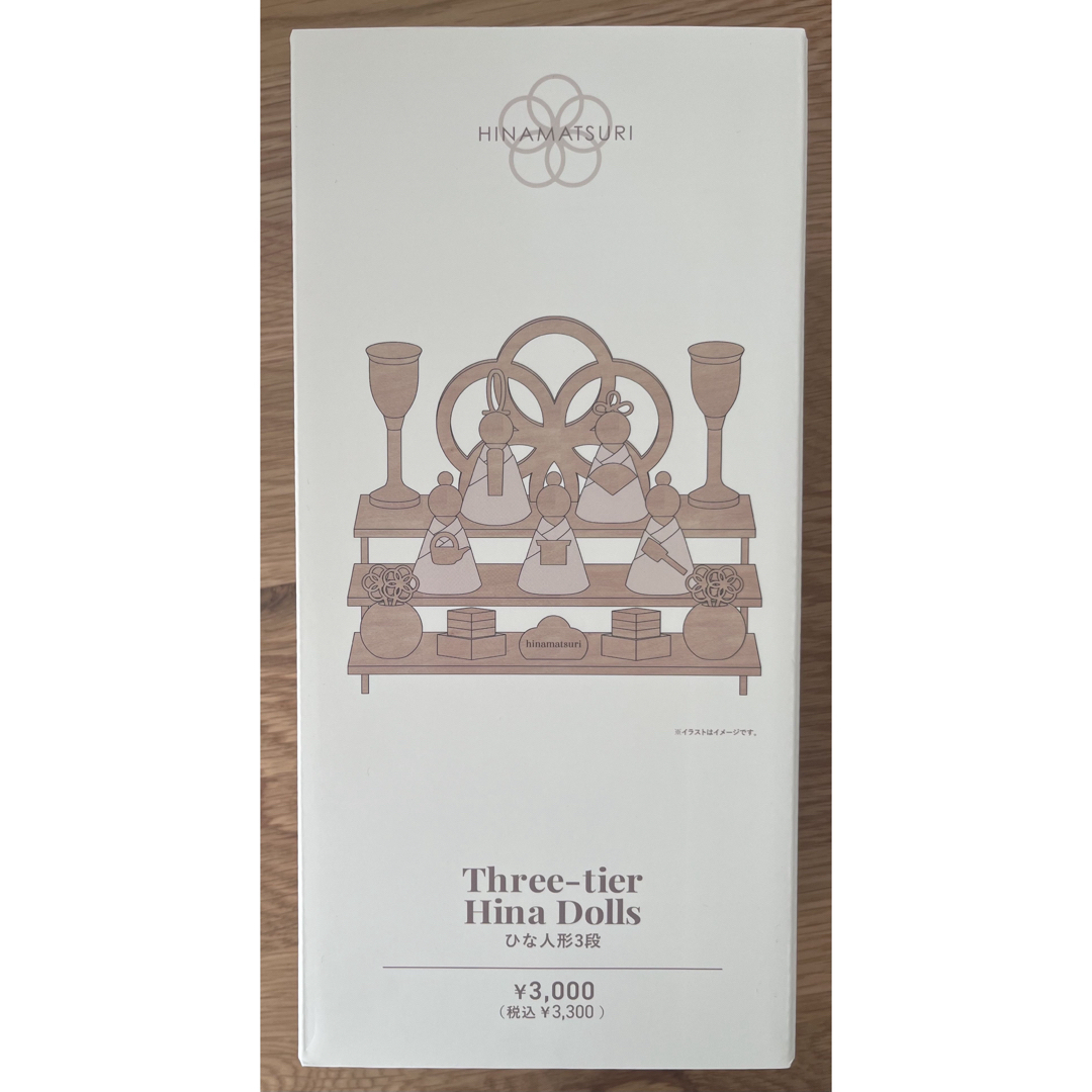 美品 3COINS 雛人形 ひな飾り 3段 外箱あり スリコ ひなまつり セット 3COINSスリーコインズ☆スリコひなまつり☆ひな人形3段ひな祭り☆箱