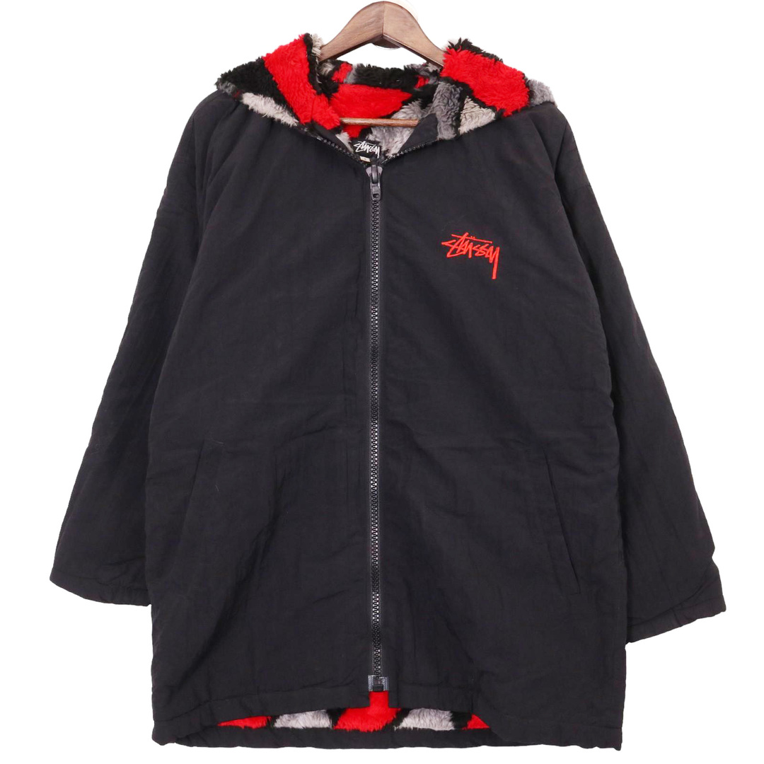 STUSSY - 80年代 STUSSY ステューシー フーデッド ナイロンジャケット