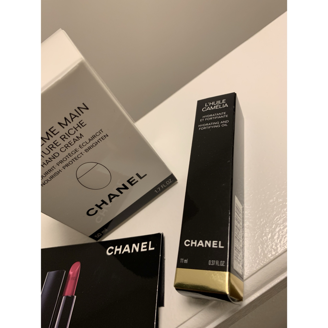 新品未開封CHANELラクレームマンリッシュ✨ユイルアオングル✨リップ3