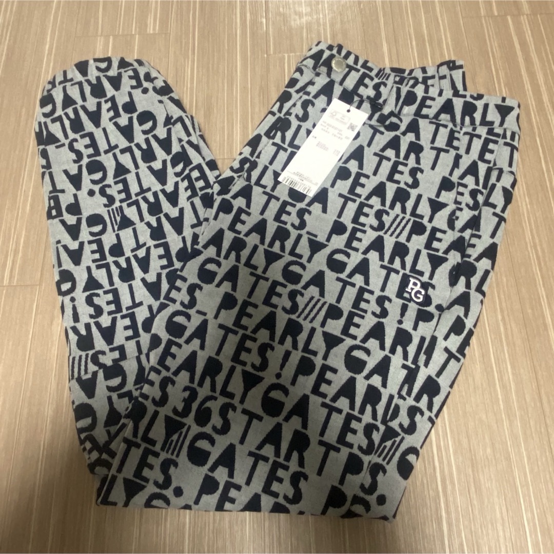 PEARLY GATES - 新品未使用タグ付き PEARLY GATES ロゴプリント パンツ