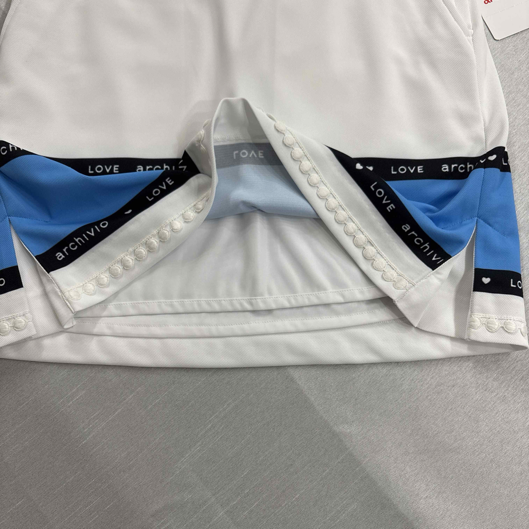 archivio - 38 ARCHIVIO ブルー 吸汗速乾 UVカット パイピングの通販