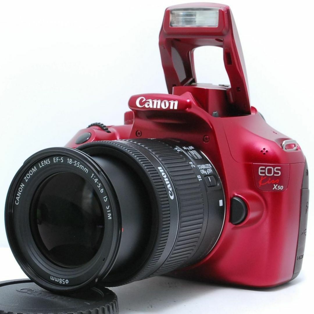 ❣希少カラー レッド❣スマホ転送❣Canon X50❣届いてすぐ使える❣