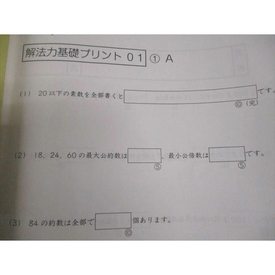 SAPIX サピックス 小6 算数 SS特訓 Sunday SapiX 解法力01〜14 全14回