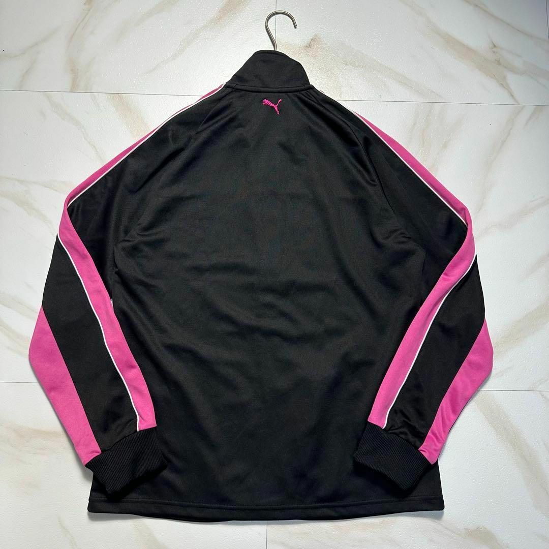 PUMA - PUMAジャージ上下セットアップ バイカラー ブラック ピンク 黒