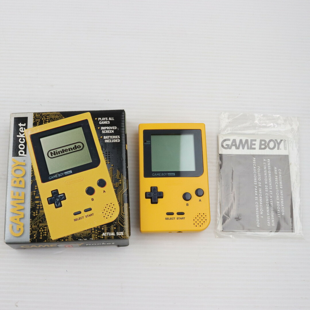yellaw - (本体)ゲームボーイポケット(GAMEBOY pocket) イエロー 輸入