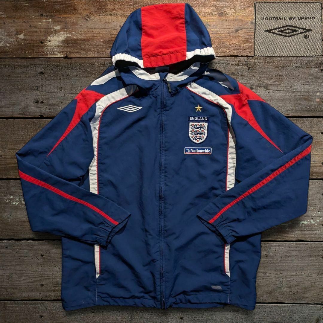 UMBRO - 00s UMBRO イングランド代表 アノラックパーカー ドローコード