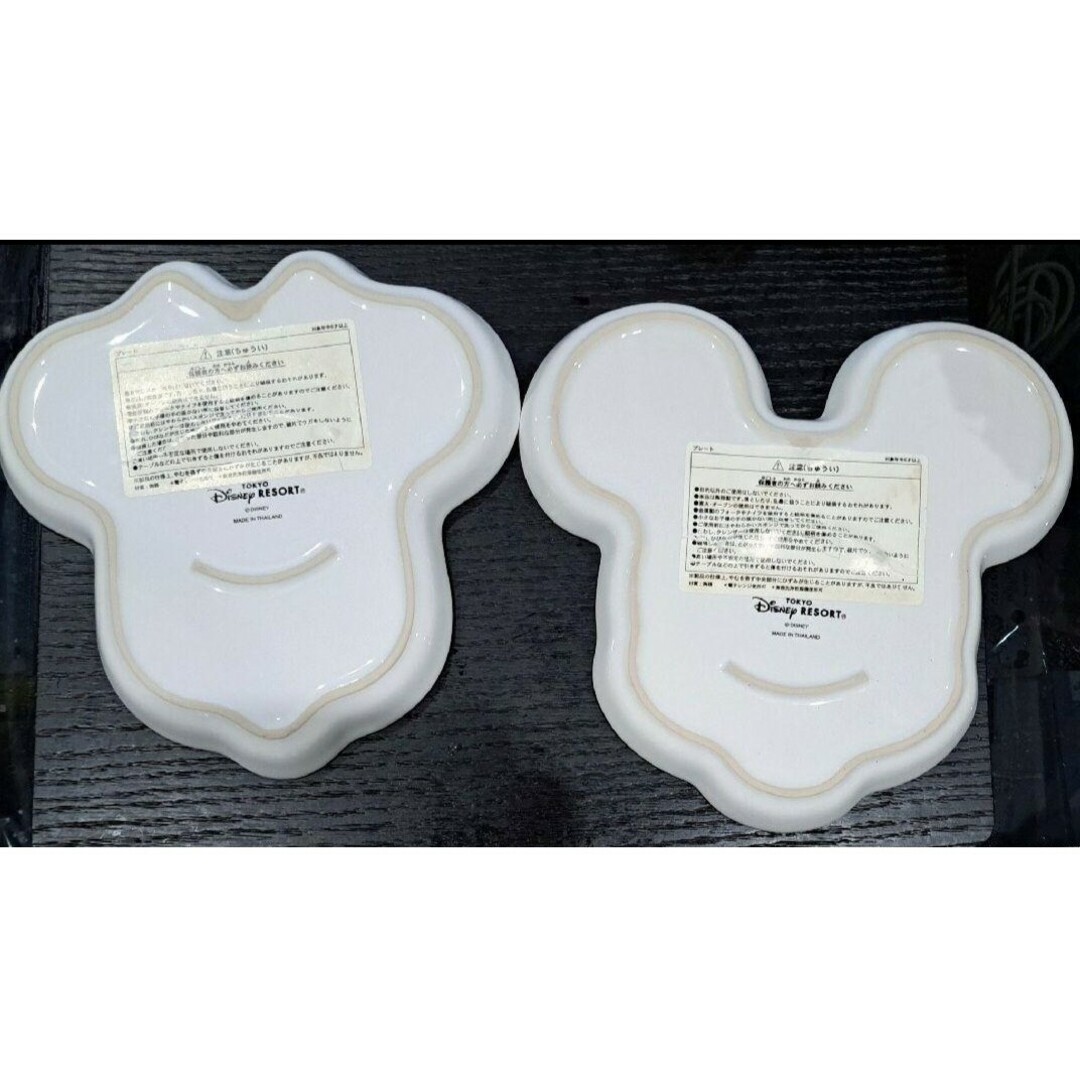 ミッキーマウス - 新品、未使用！ ミッキー&ミニー 顔型プレートセット