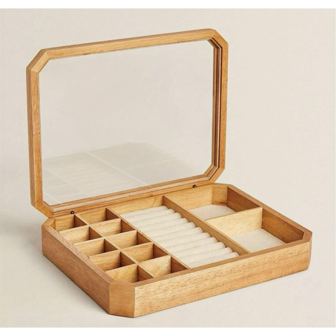 ジュエリーボックス 木製 アクセサリーケース ウッド コレクション