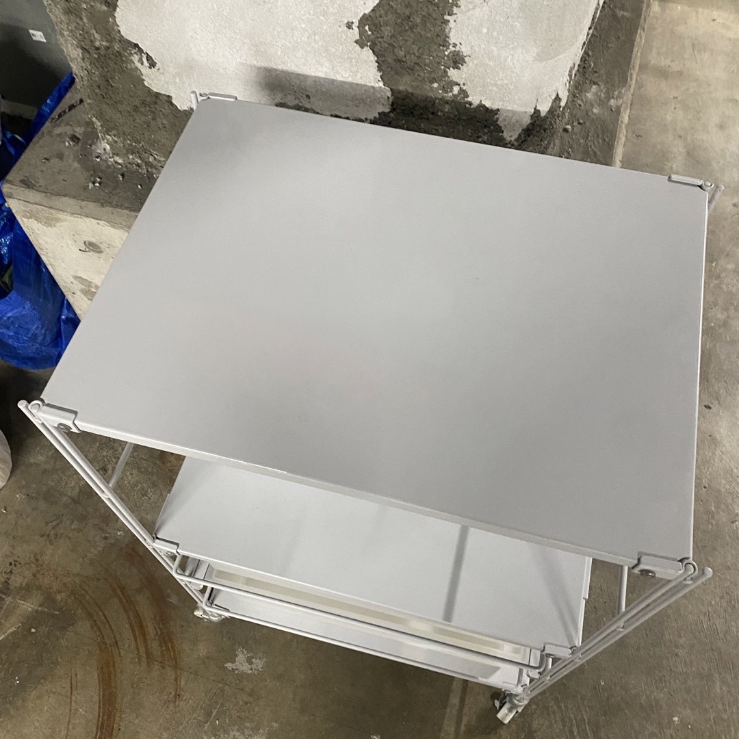 MUJI (無印良品) - 廃盤品 無印良品 スチールユニットシェルフ グレー