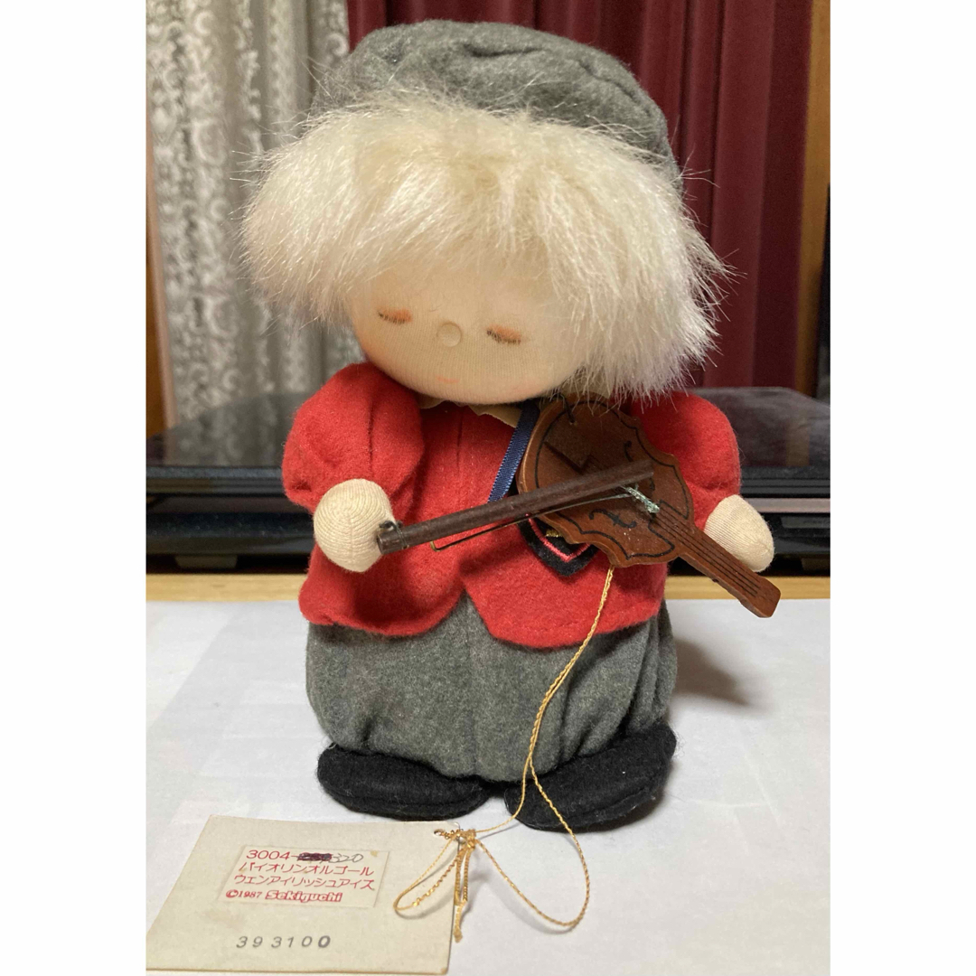 Sekiguchi - 【タグ付き】 セキグチ オルゴール 首振り人形 バイオリン