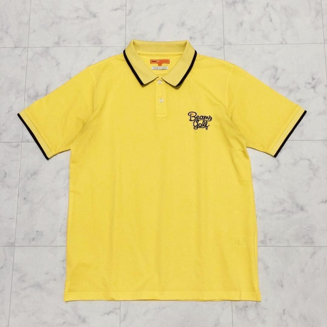 BEAMSGOLF - BEAMS GOLF ORANGE LABEL 襟裏ロゴポロシャツ イエローXL