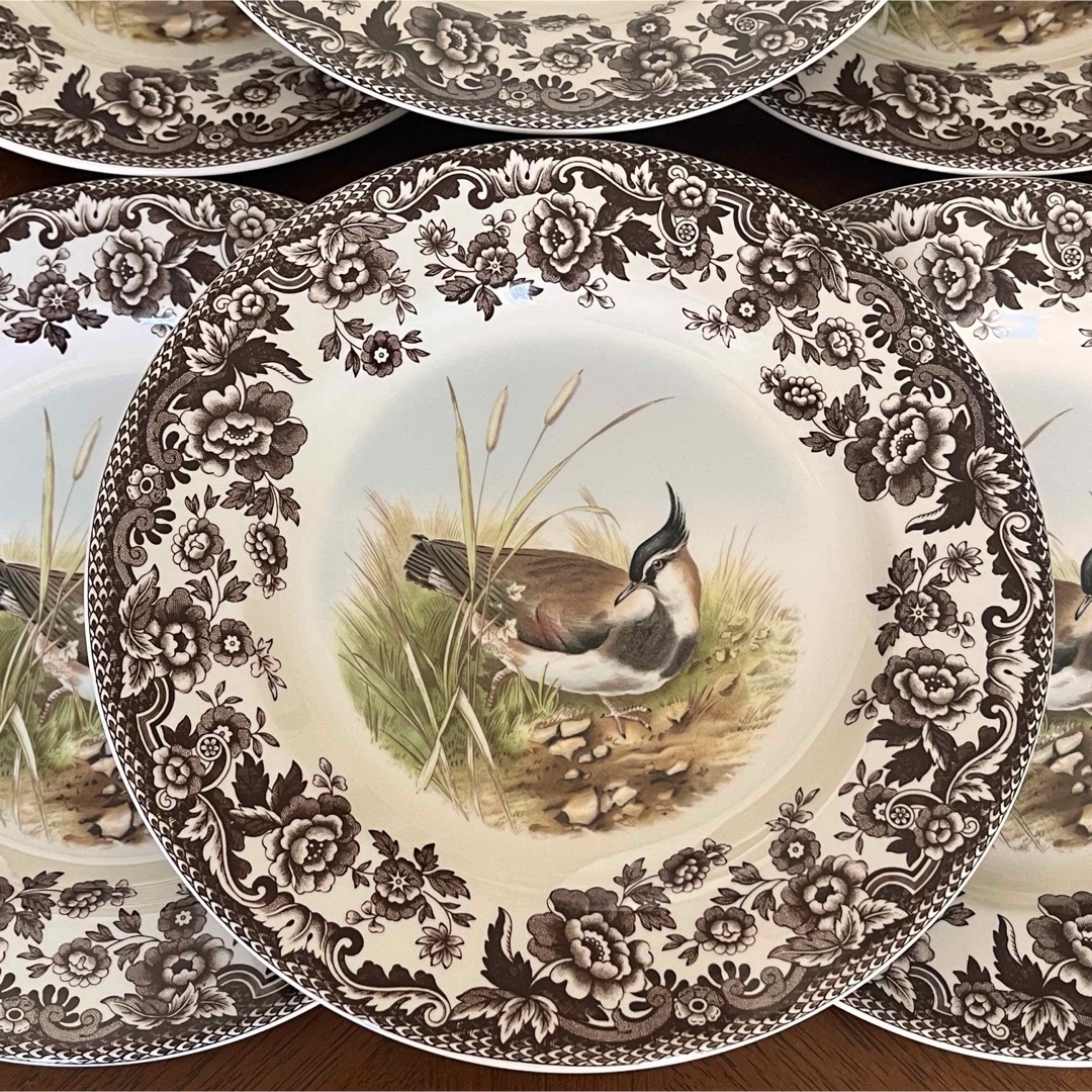 レア美品】英国製 スポード ☆ウッドランド☆デザート皿 6枚 【公式通販】