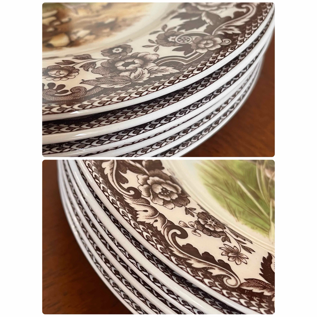 レア美品】英国製 スポード ☆ウッドランド☆デザート皿 6枚 【公式通販】