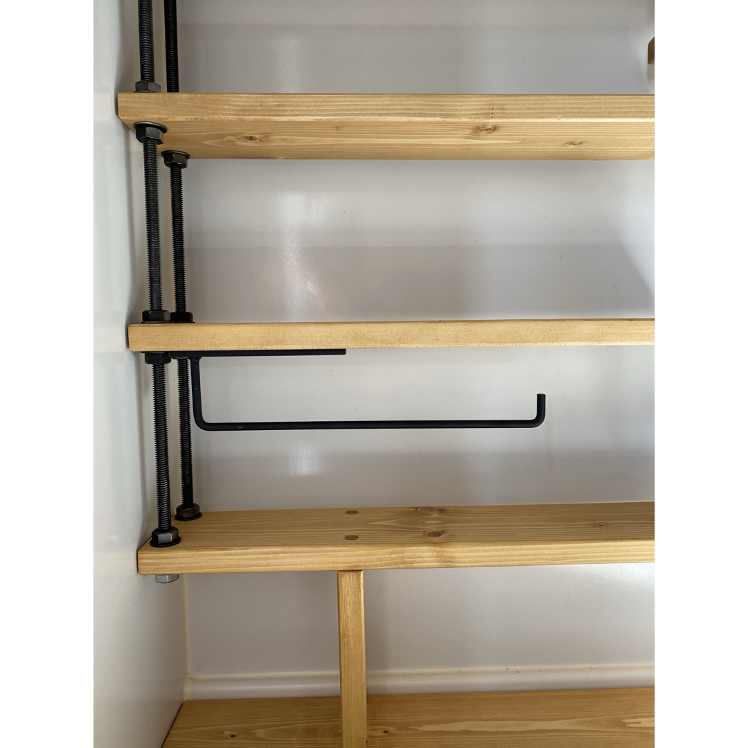 耐震設計！突っ張り式キッチンラックCentral☆アイアンラック