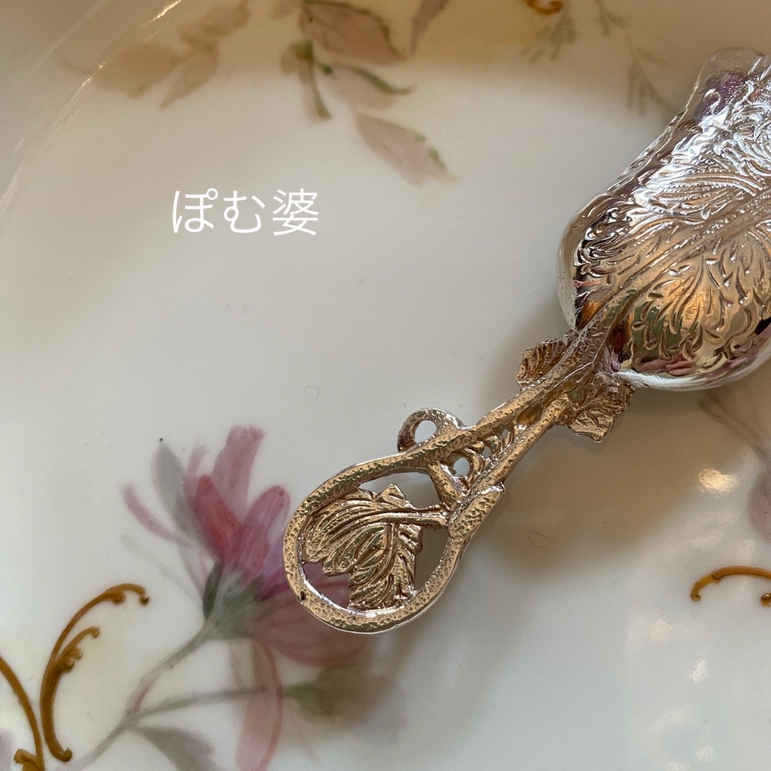 マッピン＆ウェッブ／ティーキャディースプーン】純銀 スターリング