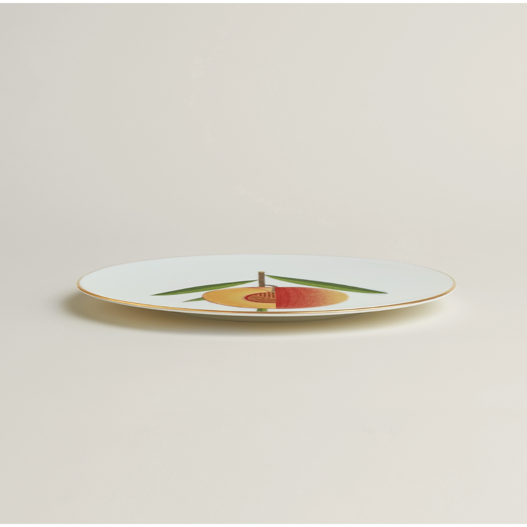 HERMES - 新品未使用品 エルメス デザートプレート 〈カオルミ〉 桃の