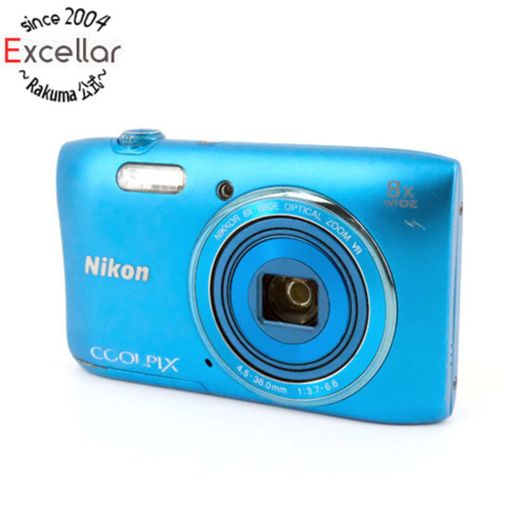Nikon - Nikon製 デジカメ COOLPIX S3600 ブルー/2005万画素 訳ありの