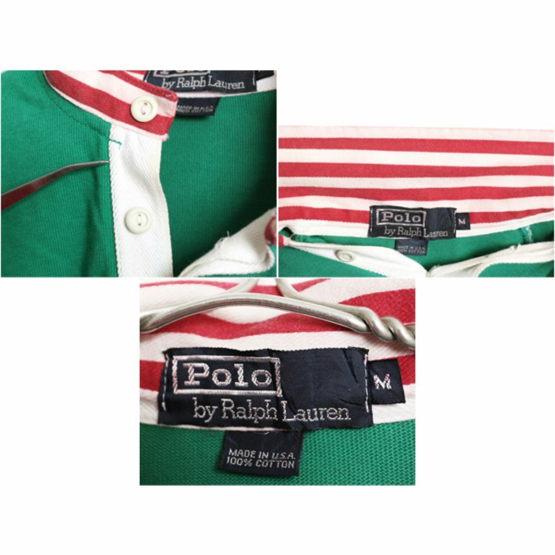 Ralph Lauren - 20周年 限定 80s USA製 クロスフラッグ ポロ ラルフ