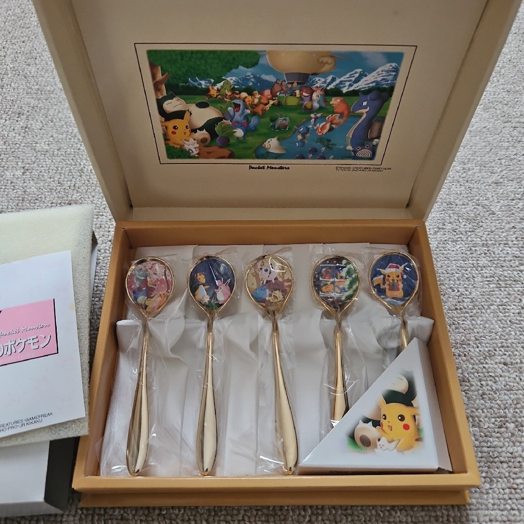 ポケモン - レア 四季のポケモン (ゴールド) スプーン 5本セット FS-C5
