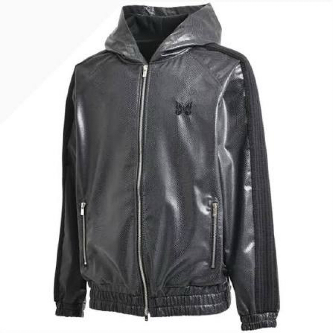 Needles - needles nubian 別注 トラックフーディ レザー BADHOP XLの